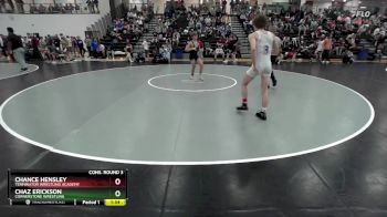 126 lbs Cons. Round 3 - Chance Hensley, Terminator Wrestling Academy vs Chaz Erickson, Cornerstone Wrestling