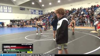 149 lbs 5th Place Match - Gabriel Gomez, Hawkeye WC vs Melony Wiese, Hemet Youth Wrestling Club