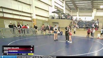 116 lbs 5th Place Match - Baileigh Williams, Nevada vs Maya Fiodorova, Nevada