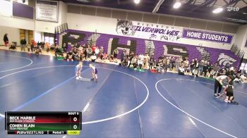49 lbs Quarterfinal - Beck Marble, Box Elder Stingers vs Cohen Blain, Team Prestige
