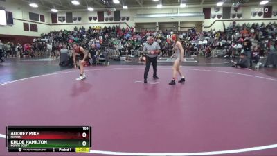 105 lbs Cons. Round 3 - Audrey Mike, Marion vs Khloe Hamilton, North Scott