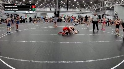 88 lbs Placement (4 Team) - Logan Russell, CTWHALE vs Brayden Yore, Smitty`s Barn