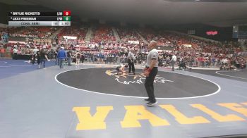 130 lbs Cons. Semi - Brylie Ricketts, Lindsborg-Smoky Valley HS vs Lexi Freeman, LaCygne-Prairie View HS