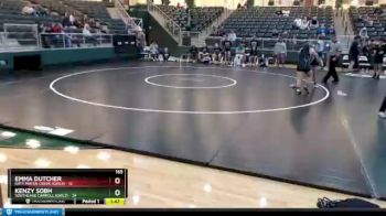 165 lbs Quarters & 1st Wb (16 Team) - Kenzy Sobh, Southlake Carroll (Girls) vs Emma Dutcher, Katy Mayde Creek (Girls)