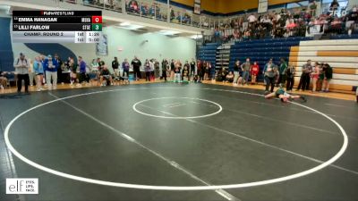 125 lbs. Champ. Round 2 - Lilli Farlow, Ste Genevieve vs Emma Hanagan, Menasha