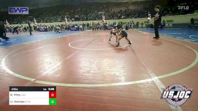 43 lbs Quarterfinal - Rhett Pitts, Cowboy Wrestling Club vs Uhdory Holmes, Stl Warriors