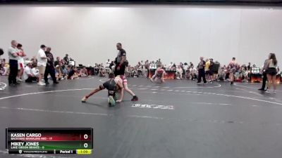 67 lbs Round 4 (10 Team) - Mikey Jones, Lake Gibson Braves vs Kasen Cargo, Backyard Brawlers Red