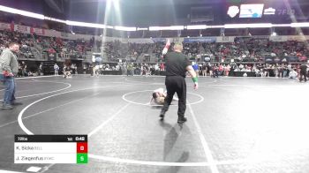 72 lbs Semifinal - Kayden Sicka, Belleville Little Devils vs Ja'Kel Ziegenfus, Springdale Youth Wrestling Club