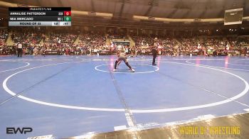 55 lbs Round Of 32 - Annalise Patterson, Steel City Reloaded vs Mia Mercado, NO LIMIT WRESTLING CLUB