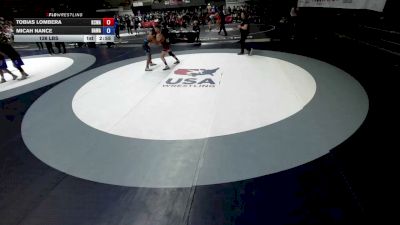 144 lbs Tobias Lombera, KCWA - Kern County Wrestling Association vs Micah Nance, BAWA-Bay Area Wrestling Association