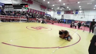 138 lbs Quarterfinal - Jacob Lopez, Pacifica High vs Dylan Brown, Redondo Union High School Wres
