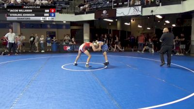 110 lbs Quarters - Jacob Willaman, Beast Mode Wrestling vs Sterling Johnson, Benjamin Brawlers Wrestling Club