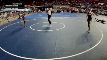 G 138 lbs Cons. Round 2 - Emerson Winkle, Baton Rouge Girls vs Khalila Wilford, Prairieville Girls