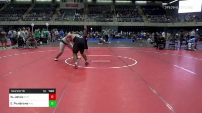 285 lbs Round Of 16 - William Jones, Unattached vs Gianni Pembroke, Philadelphia