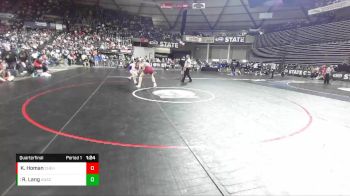 2A 160 lbs Quarterfinal - Rylin Lang, Anacortes vs Kallon Homan, W. F. West