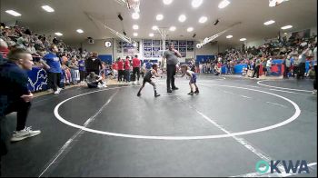 46 lbs Consi Of 8 #1 - Silas Boyd, Harrah Little League Wrestling vs Sebastian Ramos, Husky Wrestling Club