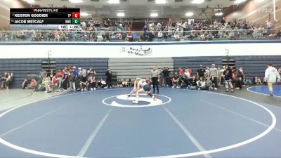 110 lbs Champ. Round 1 - Jacob Metcalf, Hawk Wrestling Club vs Keiston Goodier, Terreton Panthers