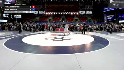 100 lbs Champ. Rd Of 16 - Frank Fuentes, CA vs Aden Spinelli, IL