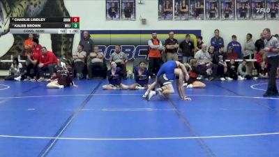 113 lbs Cons. Semi - Charlie Lindley, Anamosa vs Kaleb Brown, West Liberty