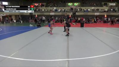 100 lbs Round 5 - Jocelyn Lau, Victory School Of Wrestling vs Kylah Massman, Outlaw Wrestling Club