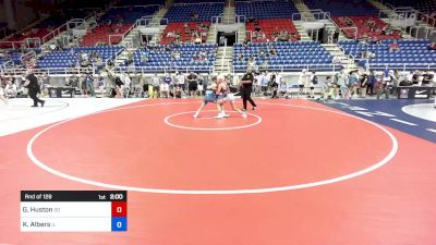 126 lbs Rnd Of 128 - Garet Huston, SD vs Keagan Albers, IL