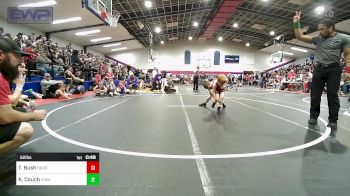 52 lbs Round Of 32 - Tyce Bush, Skiatook Youth Wrestling vs Klasen Couch, Vian Wrestling Club