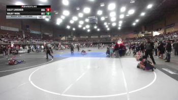 116 lbs Semifinal - Lilly Linsner, Great Bend Wrestling vs Kiley Vigil, Mile High WC