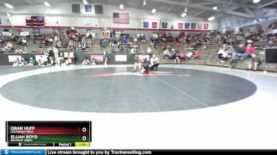 133 lbs Cons. Round 2 - Elijah Boyd, Belmont Abbey vs Oran Huff, Colorado Mesa