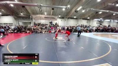 145 lbs Semifinal - Camryn Scott, Chatfield vs Meadow King, Cheyenne Central