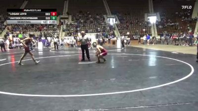 5A 150 lbs Semifinal - Hayden Fochtmann, Elmore County School vs Logan Loyd, Shelby County