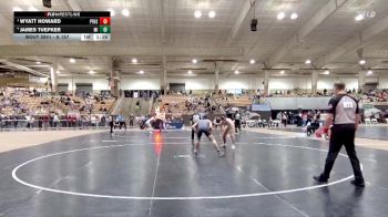 A 157 lbs Semifinal - Wyatt Howard, Pigeon Forge High School vs James Tuepker, Millington Central High School