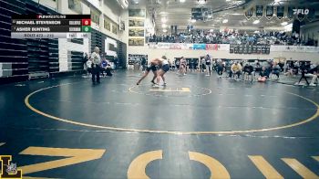 215 lbs 5th Place Match - Michael Stevenson, Collinsville vs Asher Bunting, Seckman