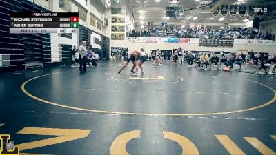 215 lbs 5th Place Match - Michael Stevenson, Collinsville vs Asher Bunting, Seckman