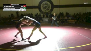 140 lbs Round 1 (4 Team) - Jayden Sanchez, Dripping Springs High School vs Elisabeth Torres, San Antonio Johnson