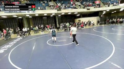 190 lbs Cons. Round 5 - Paige Washburn, Lake Park vs Addison Briggs, Westville
