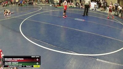 87 lbs Champ. Round 1 - Braden Thompson, Colorado Outlaws vs Oliver Wight, Northside Wrestling Club