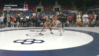 113 lbs Champ. Rd Of 64 - Michael Bernabe, California vs Jett Hines, West Virginia