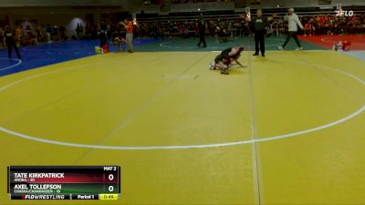 108 lbs 1st Place Match - Tate Kirkpatrick, Anoka vs Axel Tollefson, Chaska/Chanhassen
