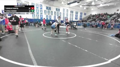 120 lbs Cons. Round 2 - Citali Nunez, John Glenn vs Kenslie Watts, San Clemente