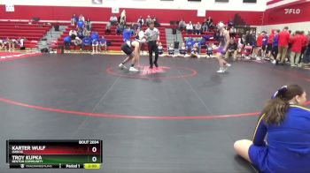 190 lbs Quarterfinal - Troy Kupka, Benton Community vs Karter Wulf, OABCIG