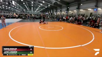 110 lbs 5th Place Match - James Longbine, Wesley Club Wrestling vs Sophia Rosales, Amped Wrestling Club