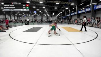 165 lbs Rr Rnd 1 - Damian Hoare, Broad Axe Green vs Tyler Ritenour, Great Bridge Wrestling Club