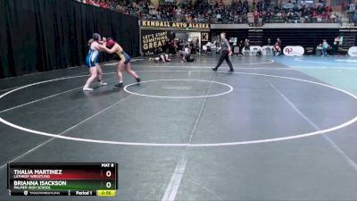 185G Cons. Round 1 - Brianna Isackson, Palmer High School vs Thalia Martinez, Lathrop Wrestling