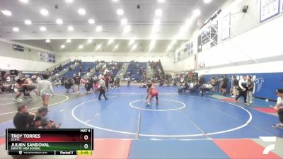 126 lbs Cons. Round 6 - Julien Sandoval, Servite High School vs Troy Torres, Ocrtc