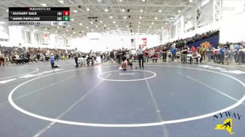 67 lbs Quarterfinal - Zachary Gale, LeRoy Wrestling Club vs Jianni Papillion, Akron Wrestling Club