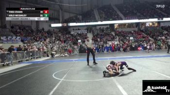 58 lbs Champ. Round 1 - Theo Evans, Pittsburg vs Arlo McGinley, Salina