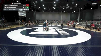 117 lbs Quarterfinal - Alexander Moody, NC Pride vs Matthew Akins, NC Wrestling Factory