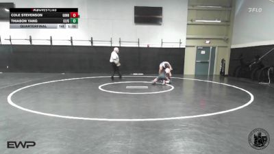 144 lbs Quarterfinal - Cole Stevenson, Gunn vs Thiason Yang, Clovis
