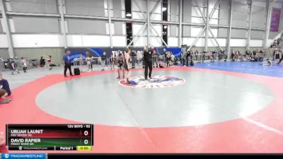 92 lbs Cons. Round 2 - Urijah Launit, Mat Demon WC vs David Rapier, Priest River WC