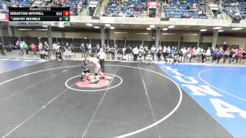 215 lbs Cons. Round 2 - Gentry Michels, Unattached vs Sebastian Mitchell, Unattached